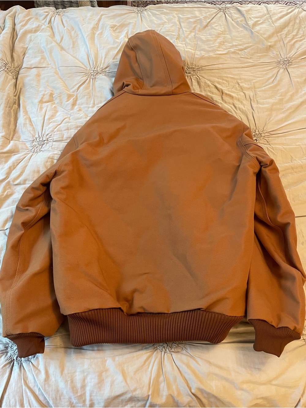 Carhartt Brown Hooded Duck Insulated Puffer Jacket - Picture 4 of 4